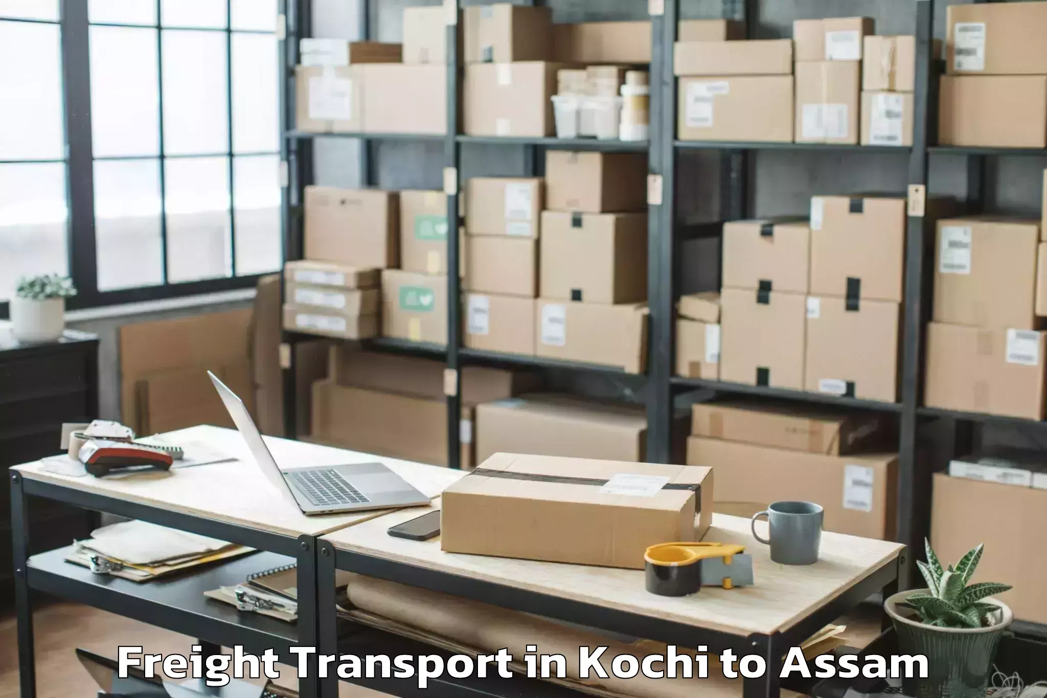 Book Your Kochi to Abhilashi University Guwahati Freight Transport Today